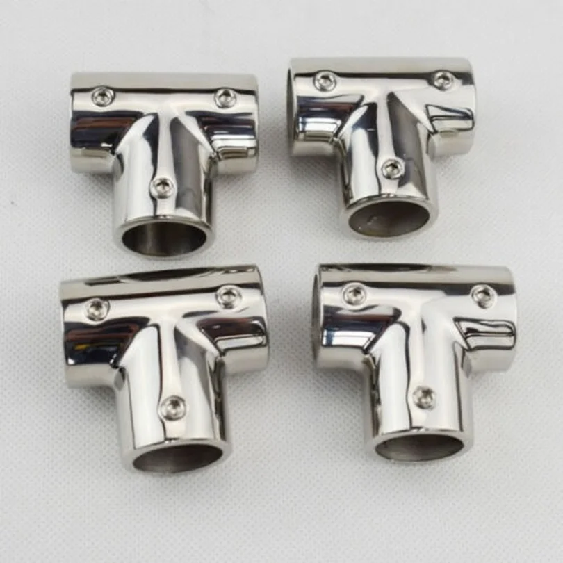 

4PCS Handrail 7/8" 90 Degree Rail Fitting Stainless Steel 316 For Boat Marine