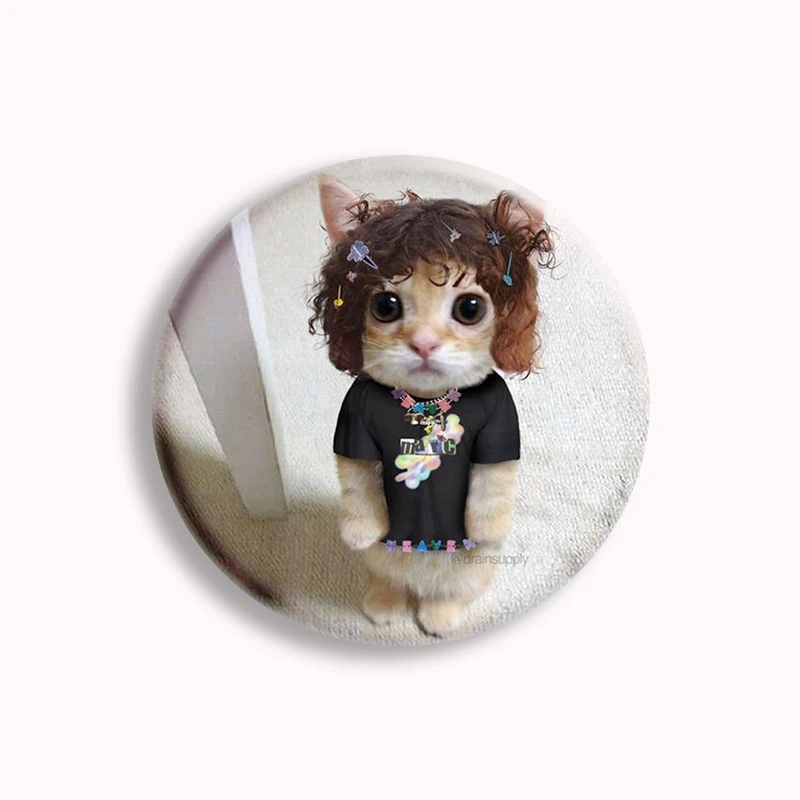 Drain Gang DG Heart Button Pin Hip Hop IceDancer Aesthetic Brooch Badge Bag Accessories Decor Fans Collect Friends Gifts