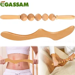 1PC Wooden Scraper Therapy Massage Tools Lymphatic Drainage Tool Body Sculpting Tool for Massage Soft Tissues Muscle Relaxation