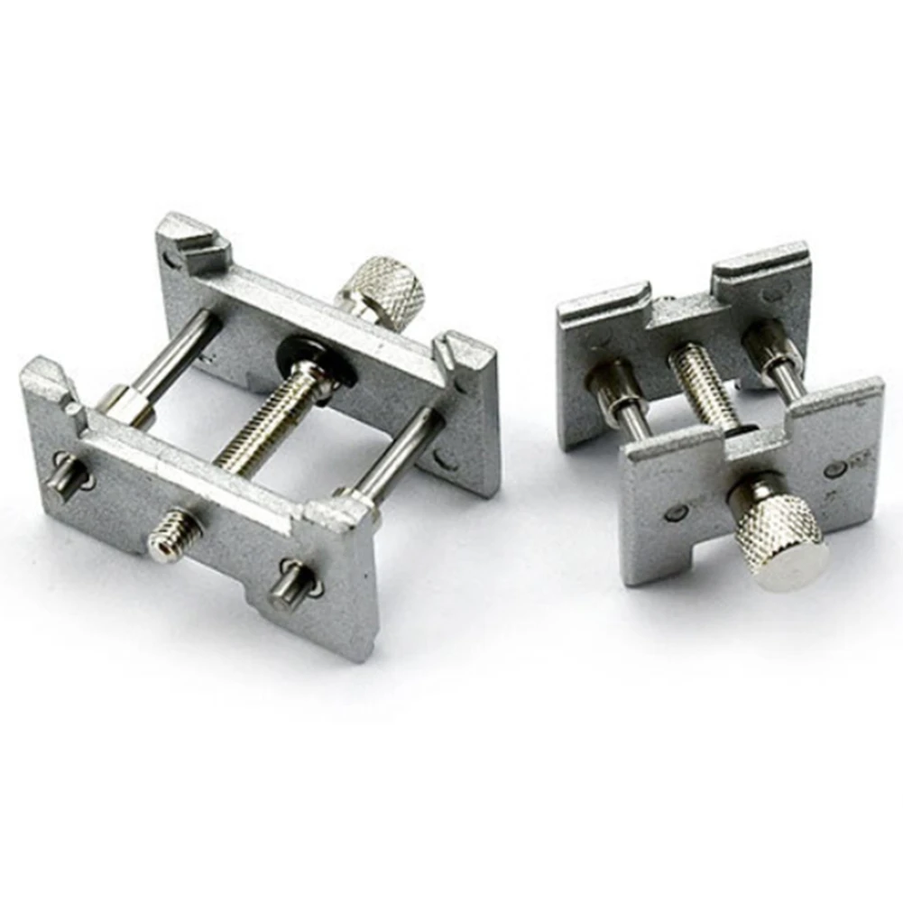 FZFZ 2 세트 금속 시계 무브먼트 홀더 시계 제조 업체 시계 클램프 시계 수리 도구 액세서리에 대한 고정베이스 다기능