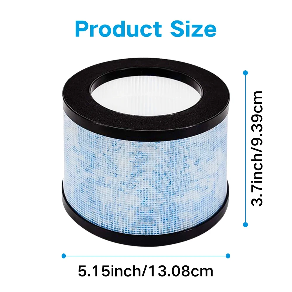 HEPA Replacement Filter, Compatible Air Purifier DH-JH01, Intelabe EPI080, and Elechomes EP1081 Air Purifier, 2Pack