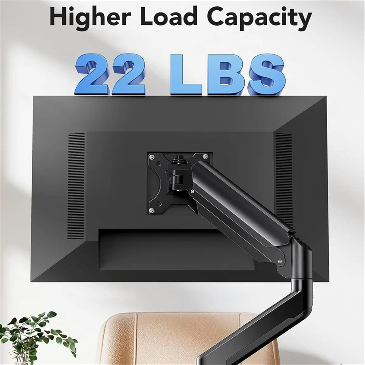 

большее одиночное крепление для монитора для экранов 13–32 дюйма до 22 фунтов, регулируемый по высоте кронштейн для монитора, подставка для монитора для домашнего офиса