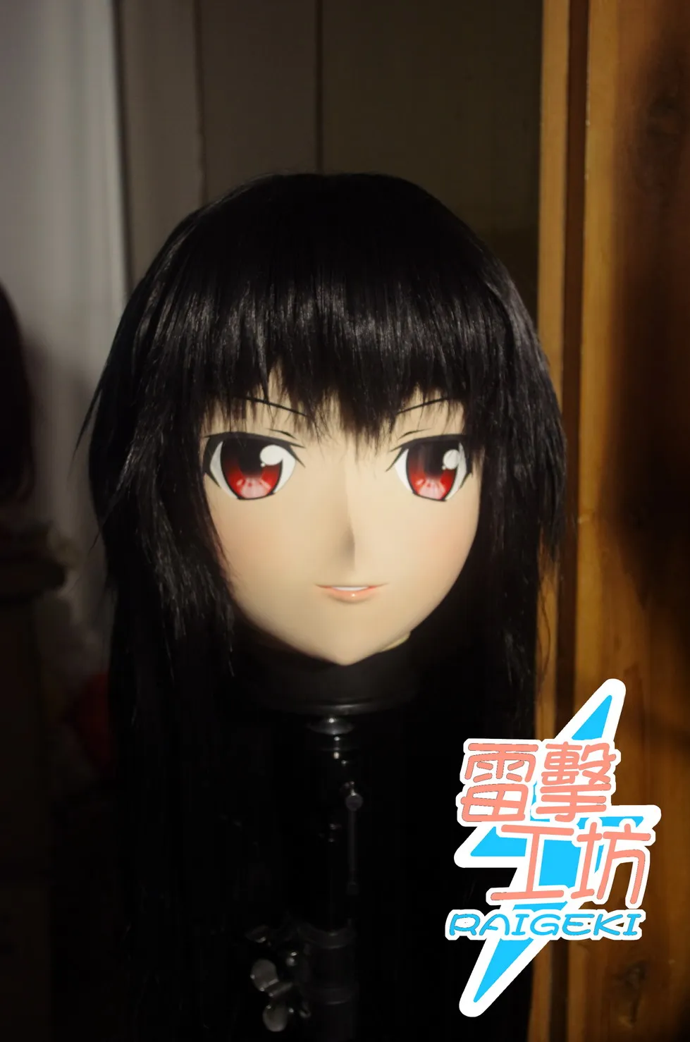 (LJ-027) Customize Character Female/Girl Resin Kig Full Head With Lock Anime Cosplay Japanese Anime Kigurumi Mask