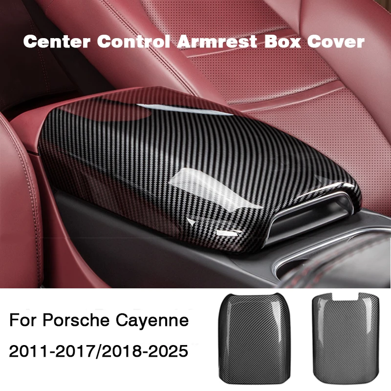 

Для Porsche Cayenne 2011-2017, 2018-2025: Накладка на центральную консоль/подлокотник, ABS, карбоновый стиль, аксессуары для интерьера