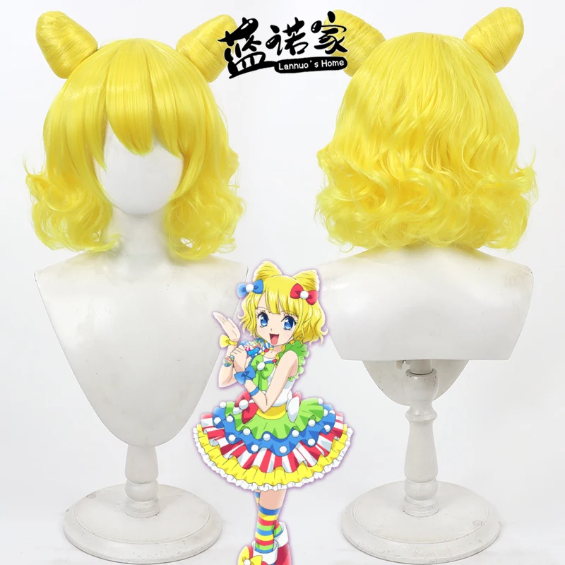 

Anime PriPara Minami Mirei Cos Cosplay Wig Halloween Carnival Party Props Synthetic Hair Heat Resistant Fiber + Wig Cap
