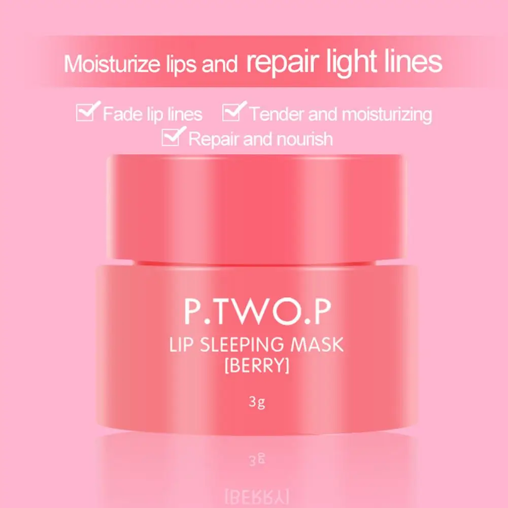 3g Moisturizing Lip Mask Exfoliating Lip Membrane Cream Collagen Brighten Beauty Essential Lip Wrinkle Repaired Dry Anti Ca F0S7