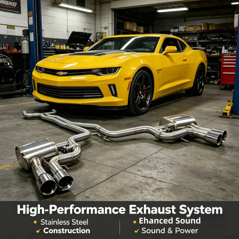 

Valvetronic Exhaust Catback for Chevrolet Camaro Bumblebee 3.6 2010-2015 Stainless Steel Muffler Car Exhaust Pipes Sound Upgrade