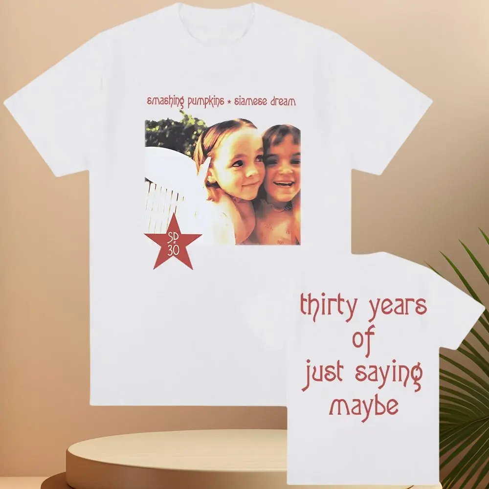 تي شيرت Siamese Dream للذكرى الثلاثين تي شيرت The Smashing Pumpkins Rock Band تي شيرت صيفي ناعم ملابس جرافيك #2