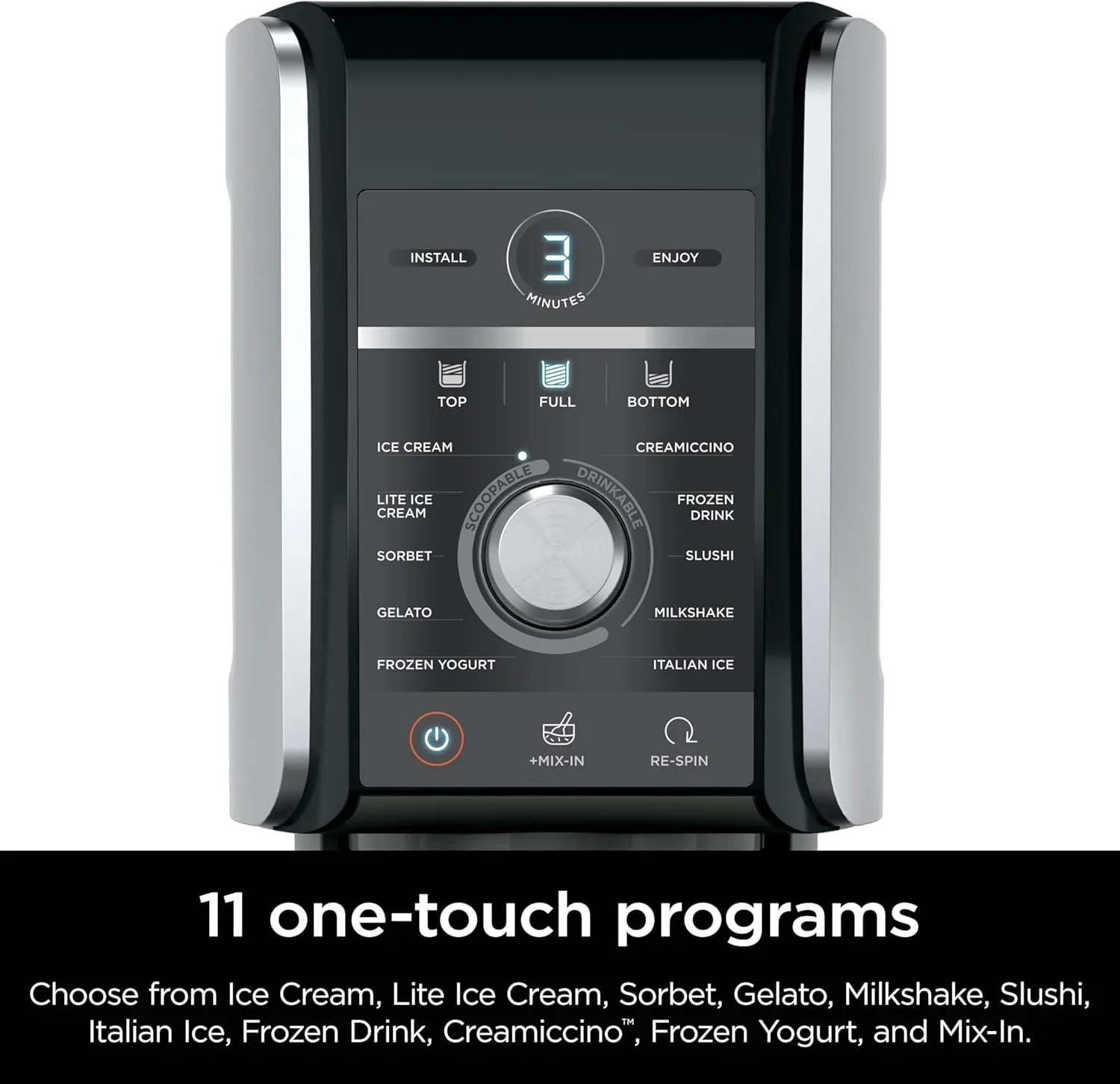 Milkshakes, Yogurt & More Ice Cream Maker for Home Use del 11-in-1 Frozen Dessert Machine with 2QT Bowl | Perfect for Sorbet,