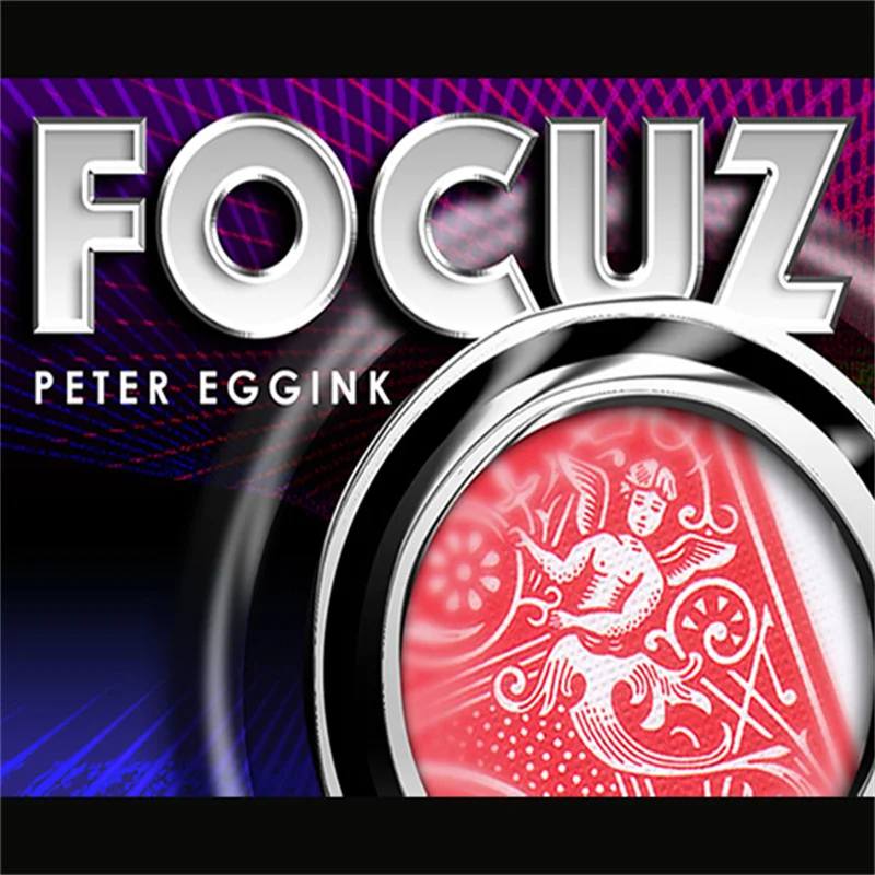 

FOCUZ (Gimmicks and Instruction) by Peter Eggink Magic Tricks Signed Card Flash Appear Magia Close Up Street Illusions Mentalism