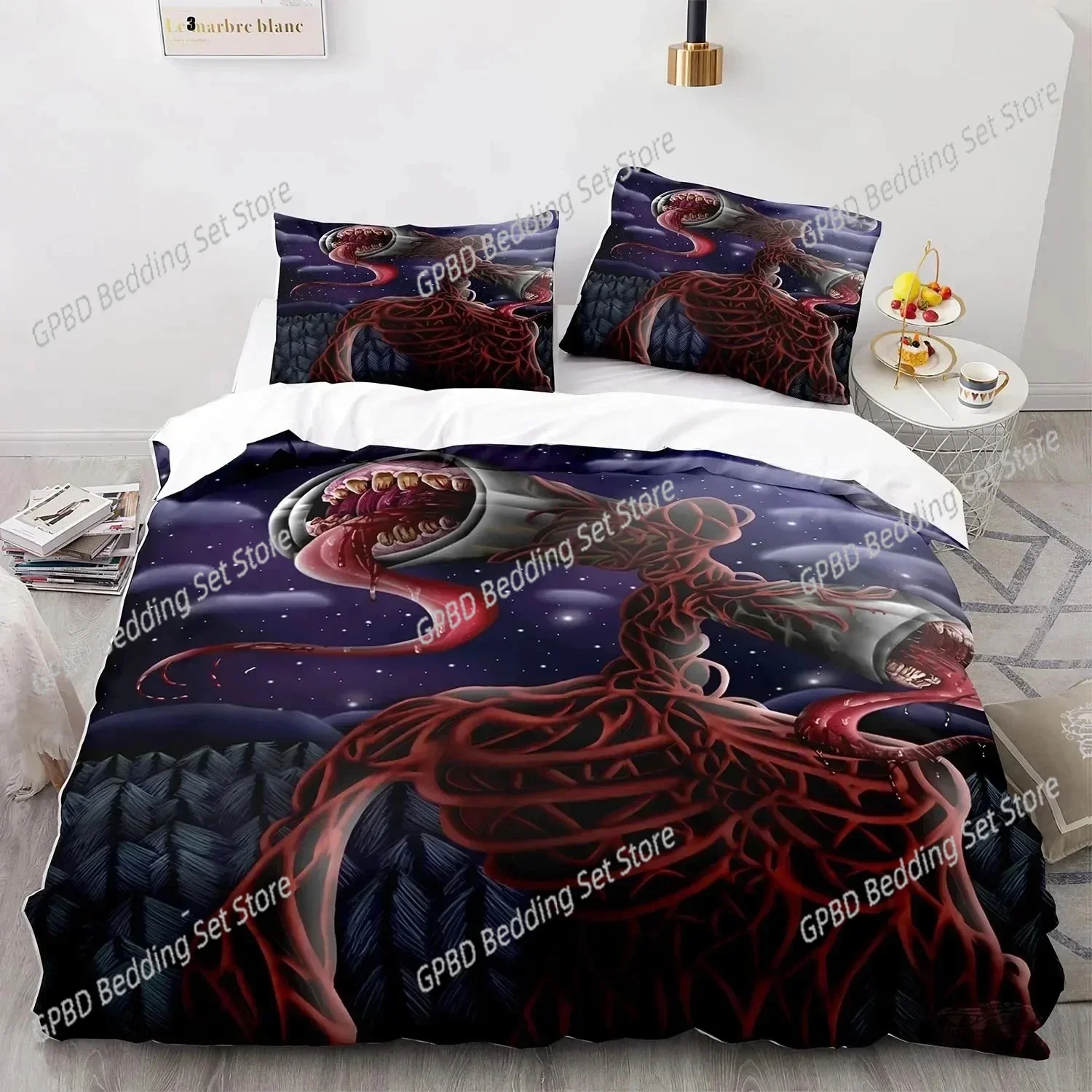 

3D Print Siren Head Comfortable Duvet Quilt Cover Pillowcase Bedding Set Children Bedroom Decoration Home Textile