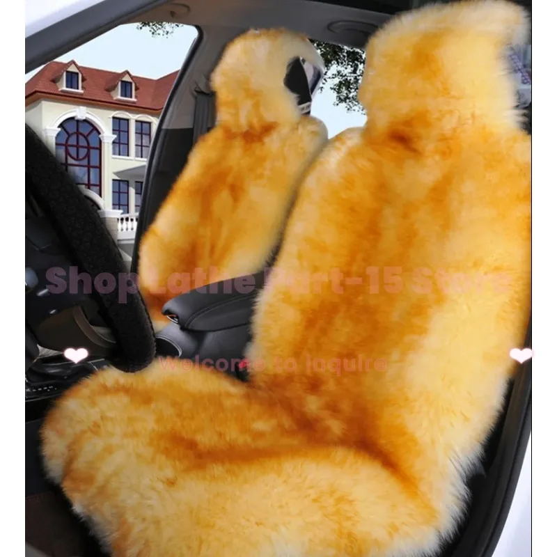 

Fit for Winter Wool Car Seat Cushion Australian Pure Wool Car Cushion Fur Integrated Universal Type