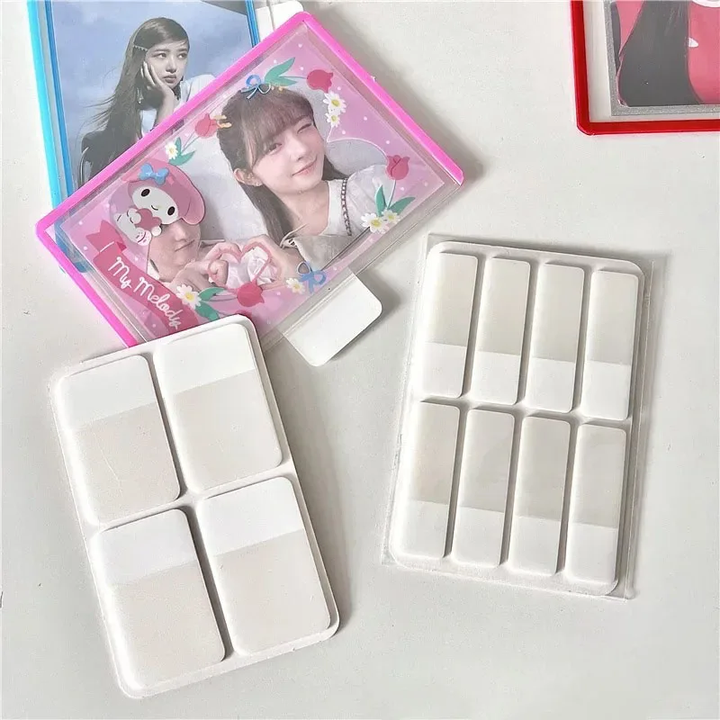 60 Pcs 120 Pcs White Index Sticker Korean Style Index Sticker for Photo Card Minimalist Label Index Sticker Student Stationery