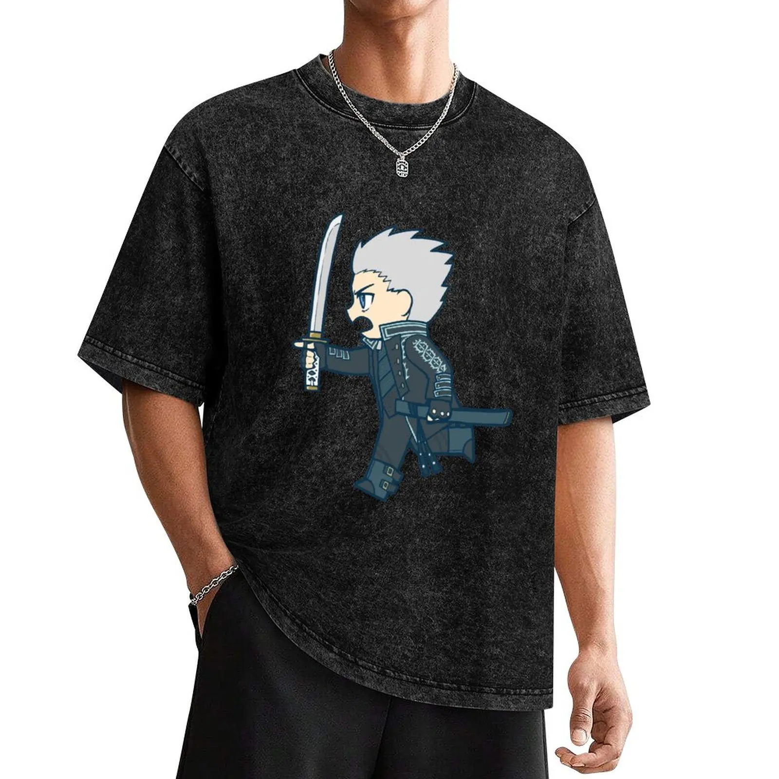 

Vergil Chibi T-Shirt aesthetic clothes oversizeds cheap stuff mens big and tall t shirts