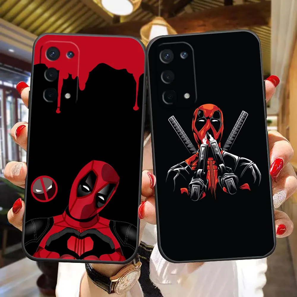 Marvel Deadpool Phone Case For OPPO RENO 11 11F 10 8 8T 8Z 7 7Z 6 6Z 5 5F 4 3 2F FIND X3 Lite Pro Plus Silicone Case Funda Shell