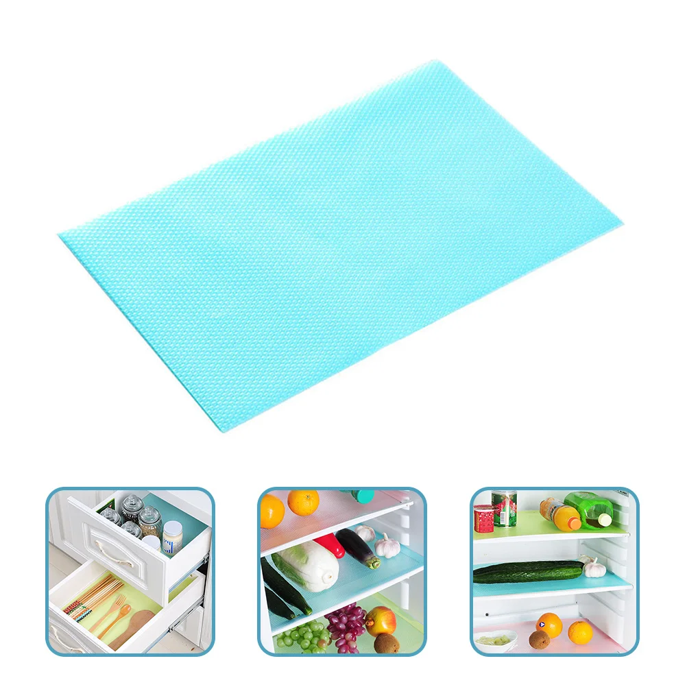

16pcs Ice Table Mat Eva Cuttable Non-Slip Waterproof Shelf Liner For Kitchen Cabinet Refrigerator Drawer Living Room Office