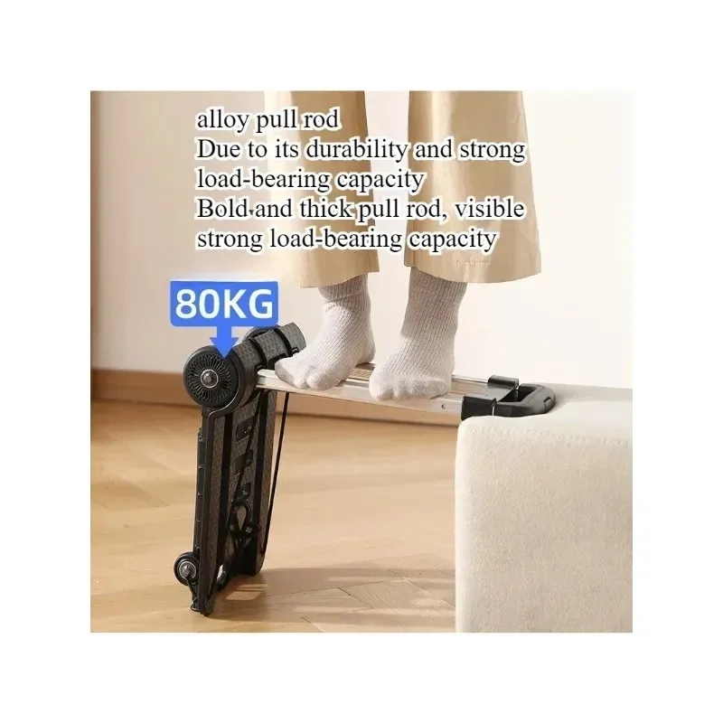 Folding Trolley Trolley, Small Trolley, Moving Luggage, Moving Goods, Household Portable Cart, Buying Vegetables and Picking Up