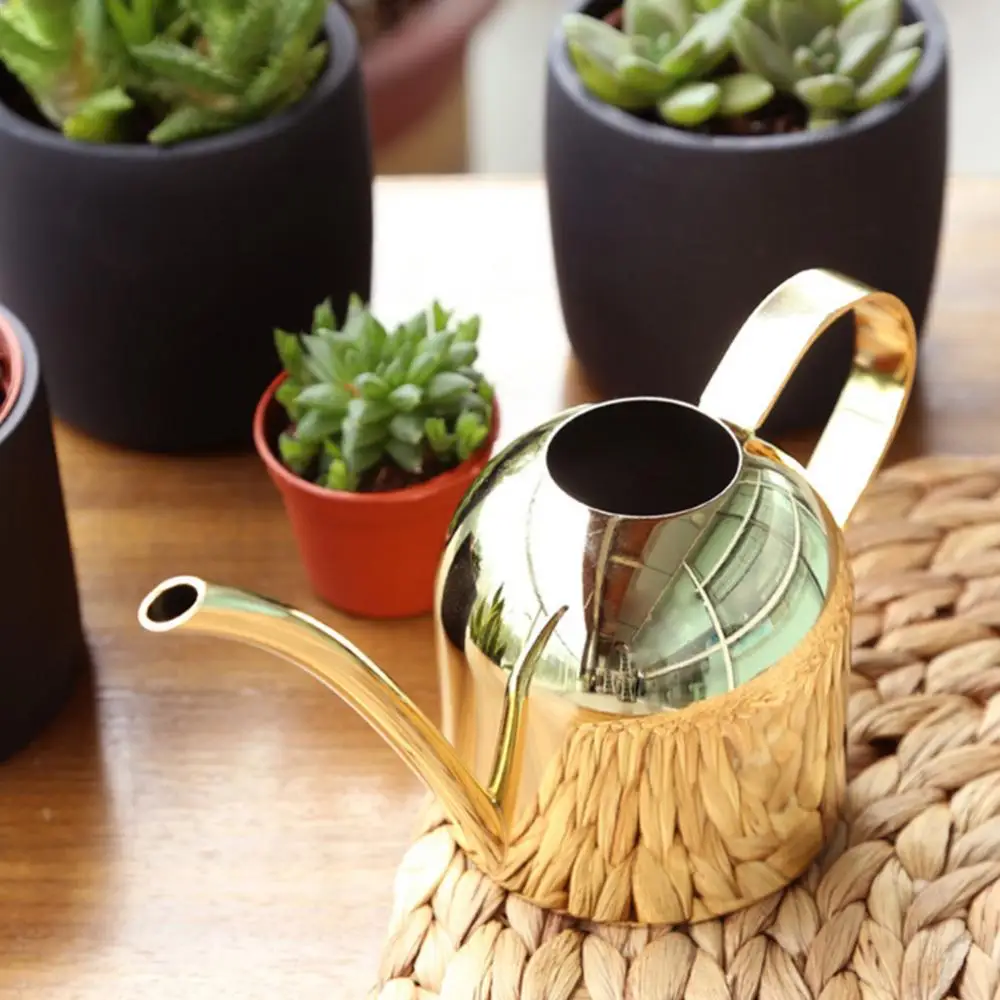 

Watering Can 500ML Watering Pot Stainless Steel Long Spout Home Garden Plant Flower Water Can regadera plantas лейка для цветов