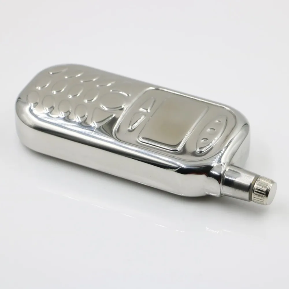 Portable 3oz Phone Shaped Hip Flask Stainless Steel Durable Whisky Flagon Fall-resistant Non -broken Wine Bottle Camping