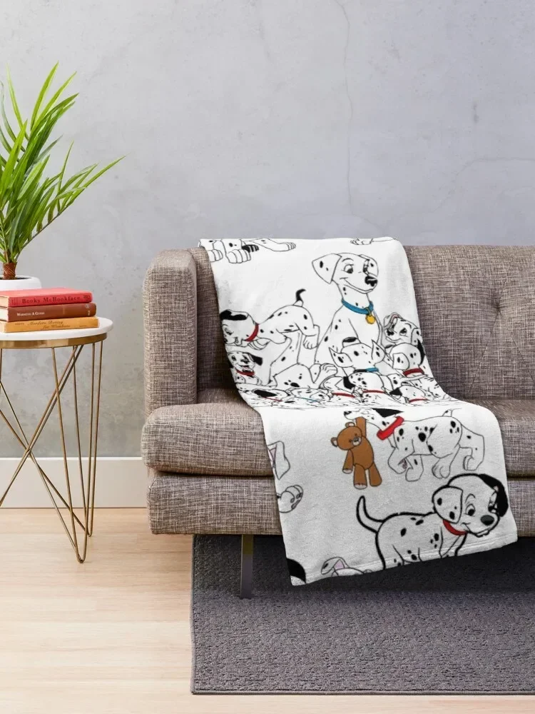 101 Dalmatians Throw Blanket Woven Blanket,Custom Blankets