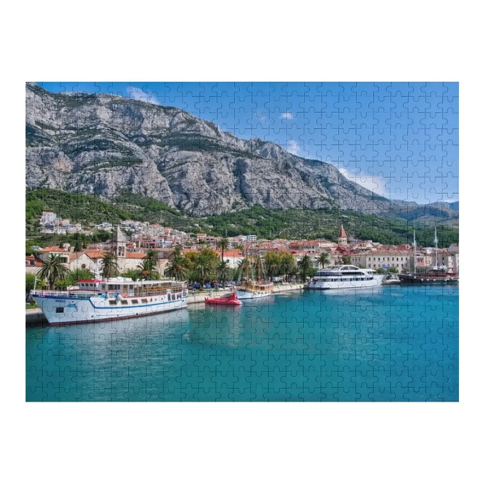 

Makarska Waterfront Vista Jigsaw Puzzle Wood Name Iq Puzzle