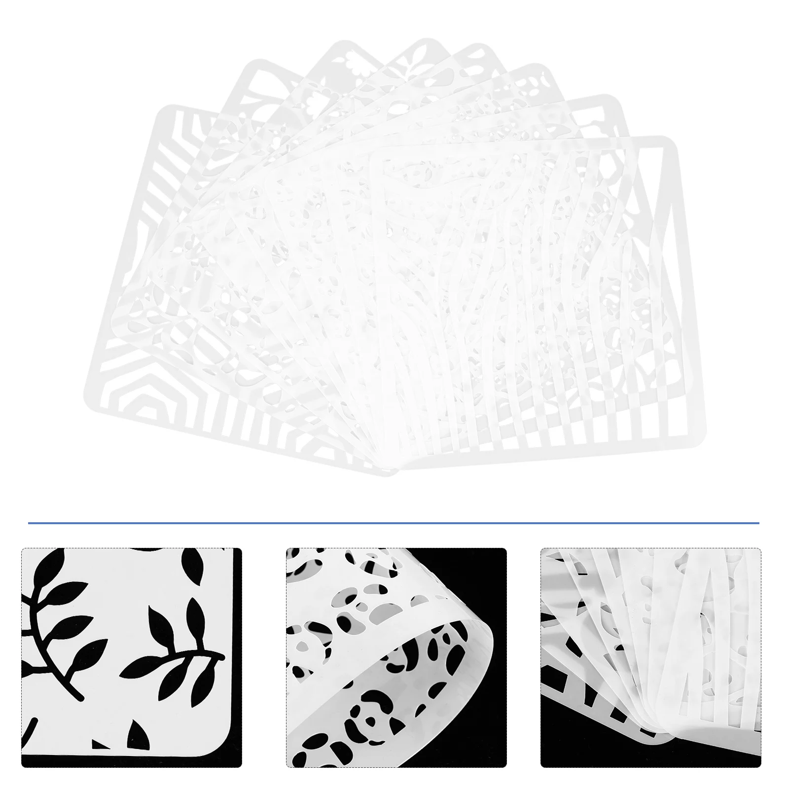 

1Set Exquisite Painting Stencils Hollow Templates Acrylic Paints Safe Use Floors Walls Tiles Woodmarks Drawing Stencils