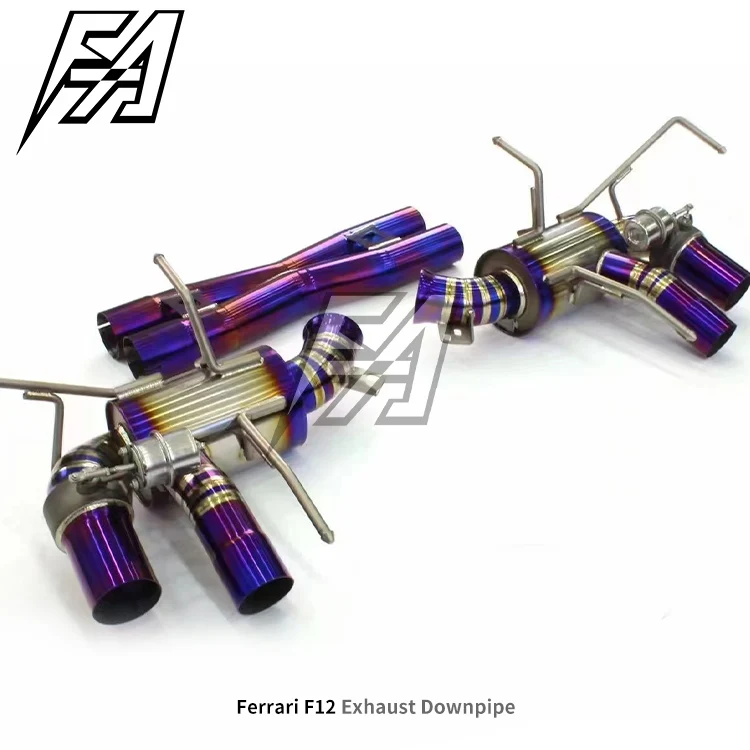 For  F12 Titanium Exhaust System Tail Section Electric Valve Muffler Exhaust Car Tail Exhaust Transformation Remote