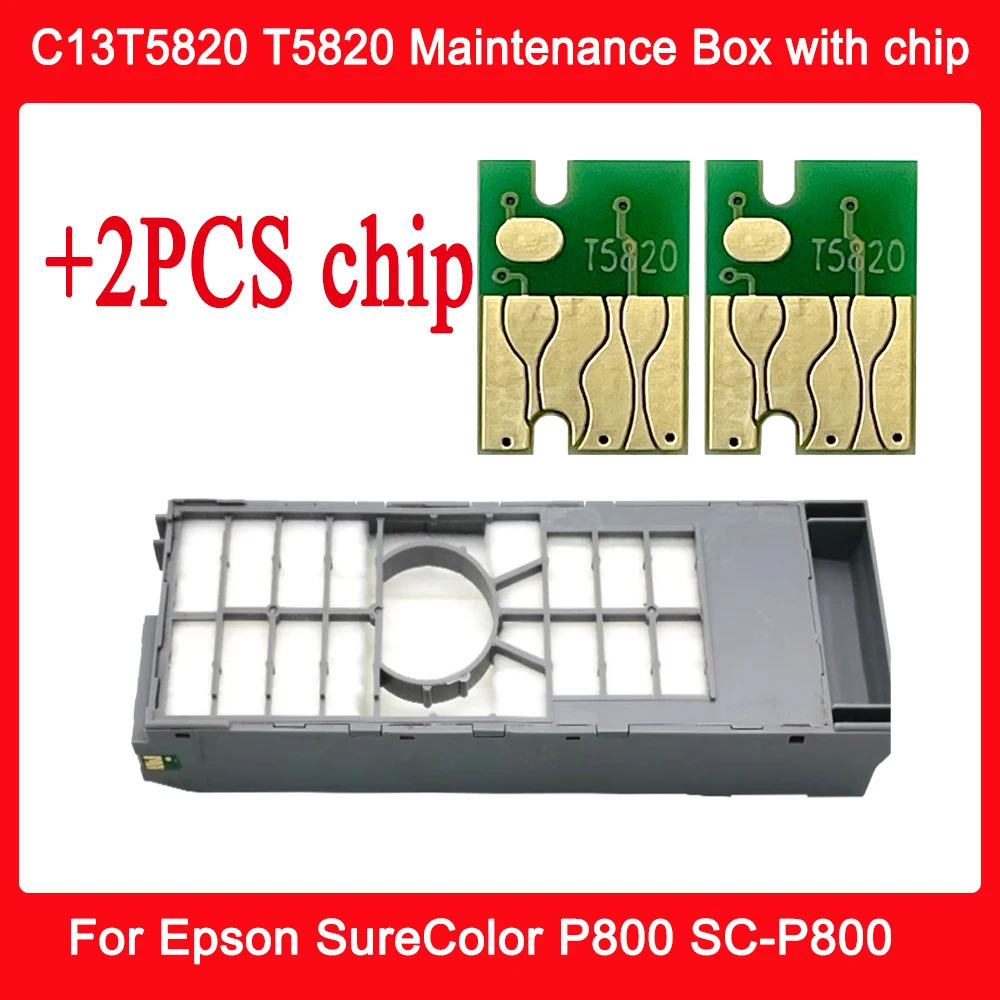 

T582000 T5820 C13T5820 Коробка для обслуживания с резервуаром для отработанных чернил для принтера Epson SureColor P800 SC-P800 SureLab D700 D870 DX100