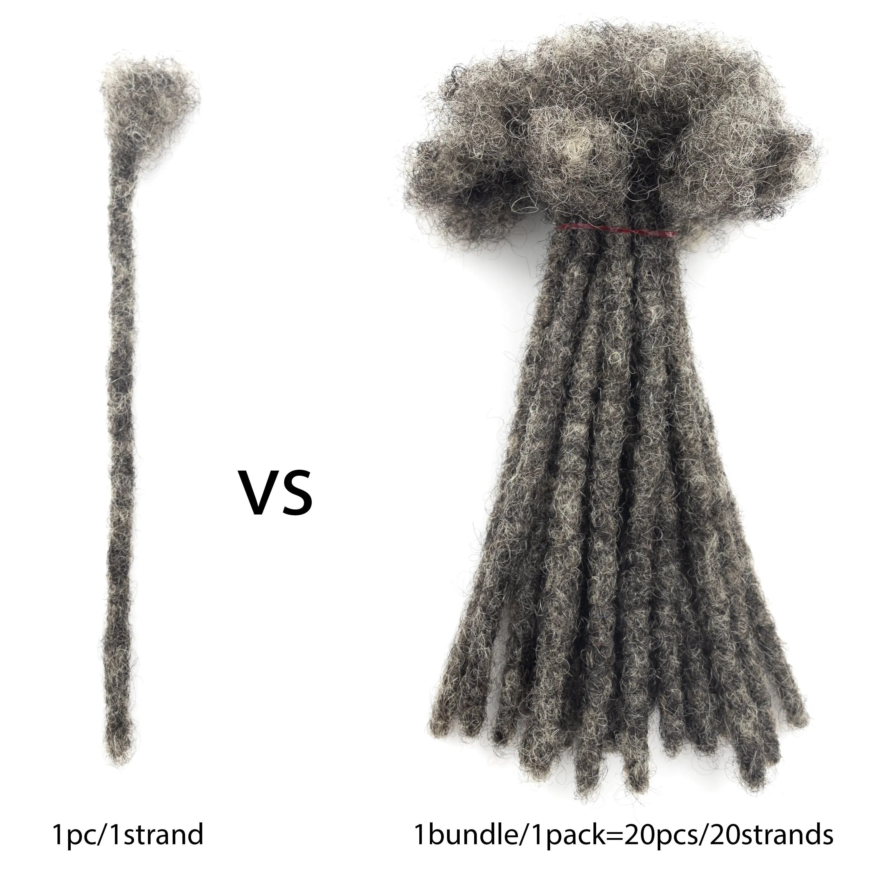 20 فروع/حزمة انخفاض الشحن المجدل ملحقات 100% لينة الطبيعية الأفرو غريب Locs تمديد الشعر البشري الكروشيه Dreadlock