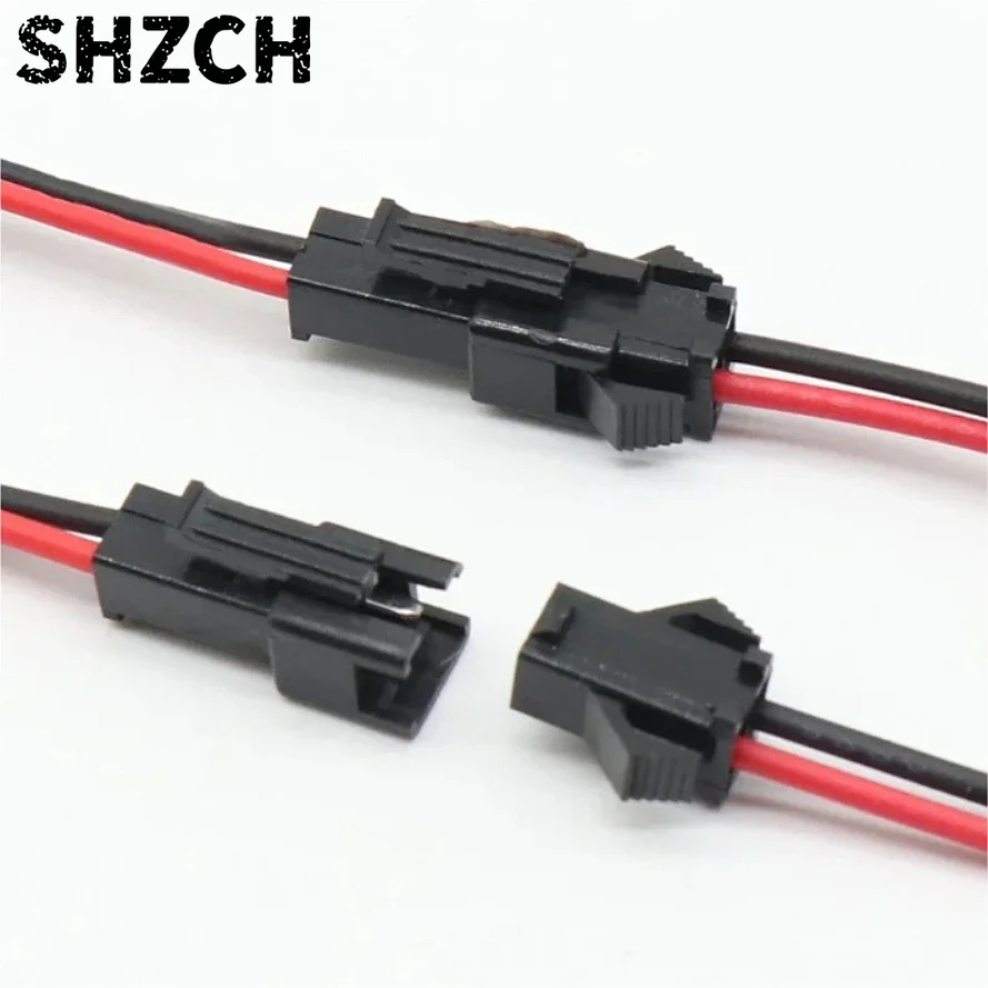10 Pairs 15CM JST SM 2 Pin Male Female Wire Connector Pigtail for LED Strip Light