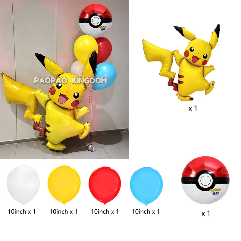 Liebliches Pikachu-Themen-Party-Ballonset Geburtstags-Dekorations-Ballonkit Party-Geschenke für Kinder – Detail 1