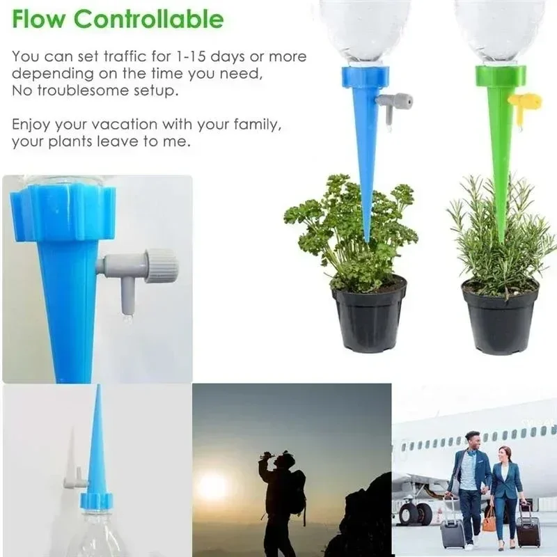 Water Dripper  Adjustable ControlSelf-Watering Kits Automatic Drip Irrigation System Kits Plant Watering Spike Device Greenhouse