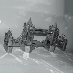 London Tower Bridge 3D Metal Puzzle model kits DIY Laser Cut Puzzles Jigsaw Toy For Children