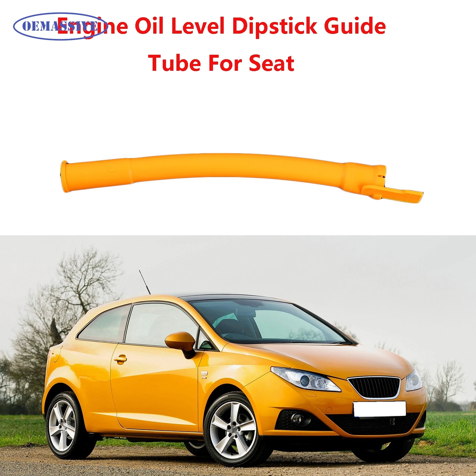 1X For Seat Alhambra Cordoba Ibiza Inca Leon Toledo Transmission Engine Oil Level Dipstick Guide Tube Car Accessories 038103663