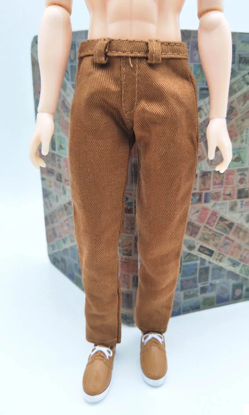 1:6 Doll Clothes Kahki Pants For Ken Doll Trousers For Barbie\'s Boyfriend Ken Prince Male Doll Casual Wear 1/6 Doll Accessories