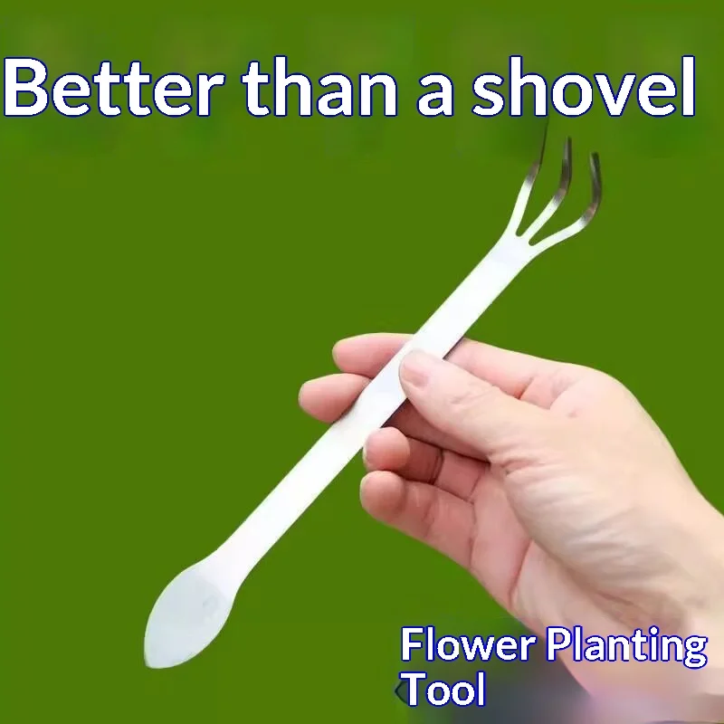 4/10PCS 3‑Prong Stainless‑Steel Bonsai Root Rake Hand‑Held Soil Loosening Tool For Potted Succulent Gardening Tool
