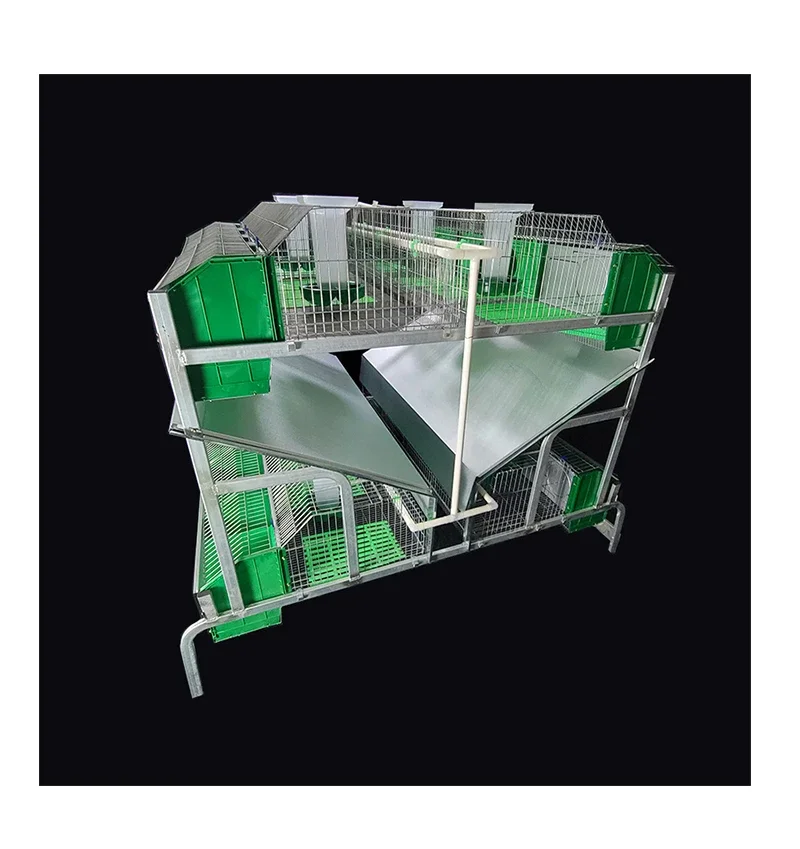 Rabbit Cage Farm Special Automatic Cleaning-Free Professional Rabbit Raising Extra Large Mother Rabbit Cage New Style