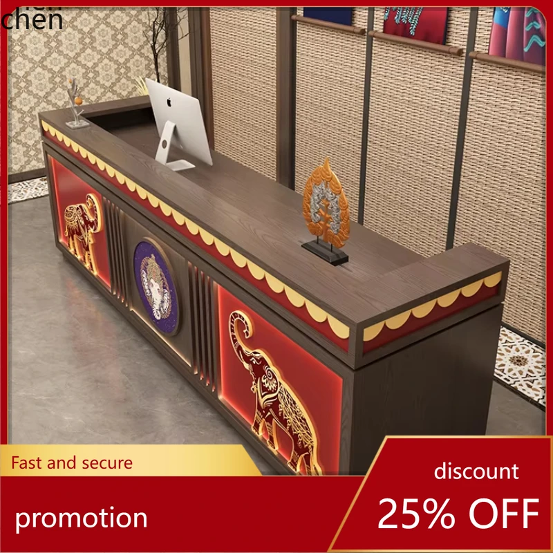 

HT South East Asia Style Dining checkout page Clubhouse Thai Bar Restaurant Reception Desk