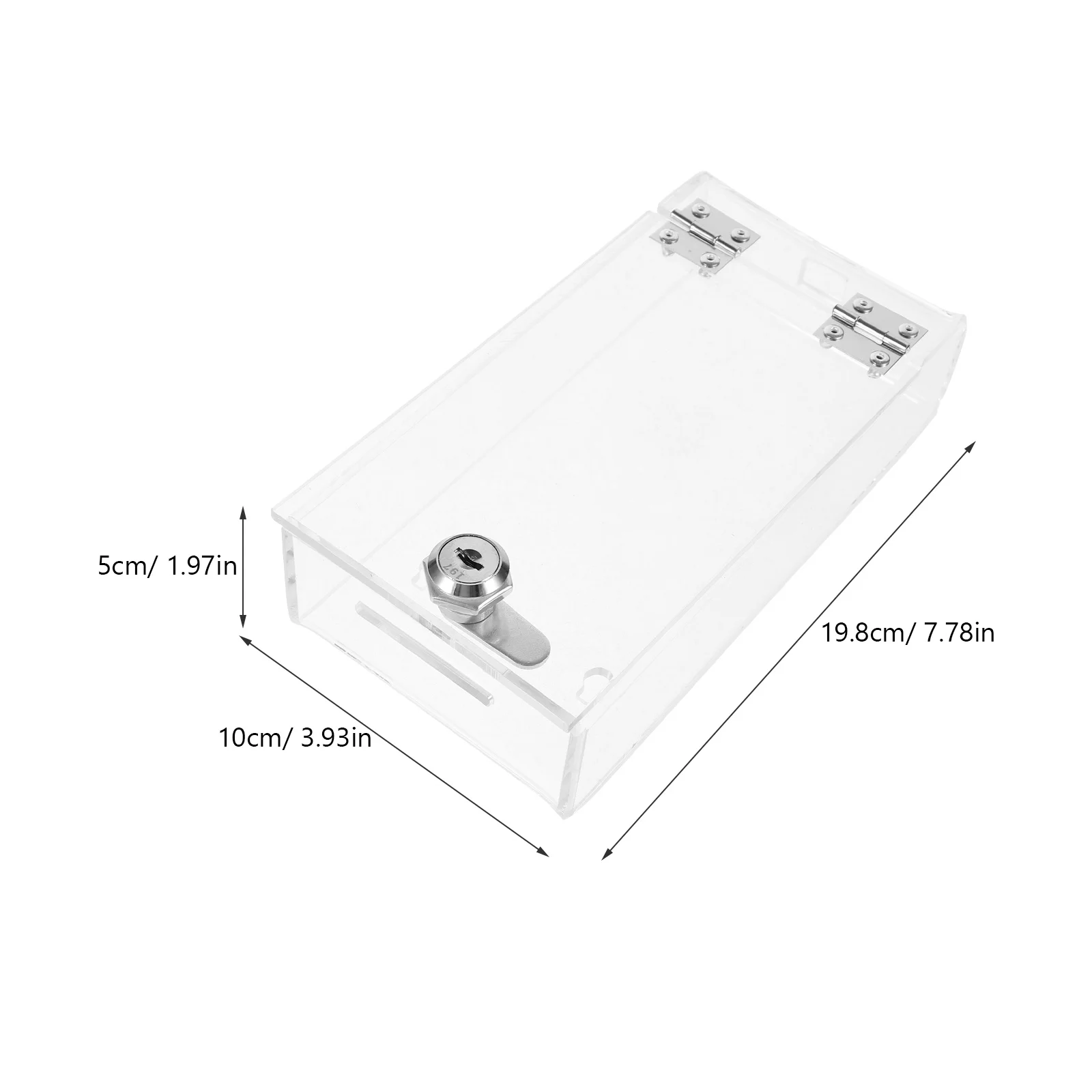 Transparent Phone Lock Box Strong Portable Cellphone Storage Locker Office Use Easy Carrying Phone Safety Lock Screw