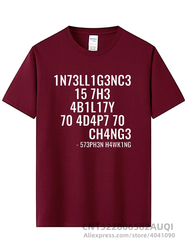 Physics Coder T Shirt IT Computer Program Hacker CPU Men Tshirts 100% Cotton Adapt or Die Letter Tops & Tees Gift T Shirt