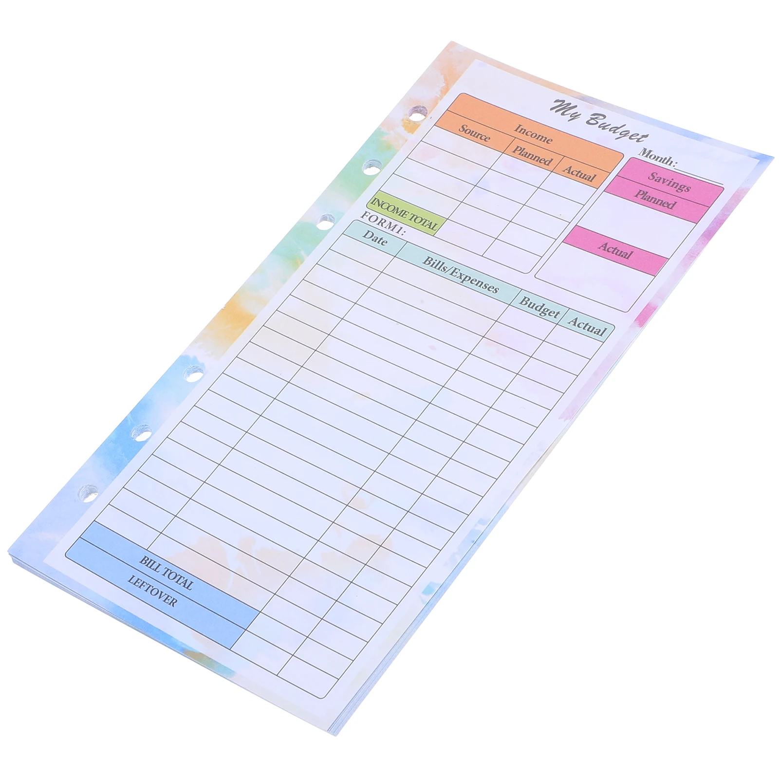 14 Sheets Planner Refills Budget Planner Inserts 6 Hole Binder Refill Paper Thick Quality Expense Tracker Notebook