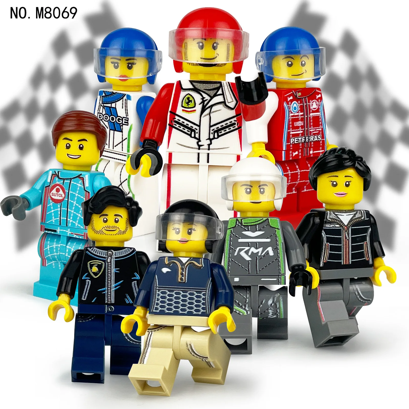 Balok Bangunan, Boneka Humanoid, Mainan, Mini Figur, Boneka Humanoid, Mainan Anak-anak, Hadiah Ulang Tahun, Karakter Kartun.