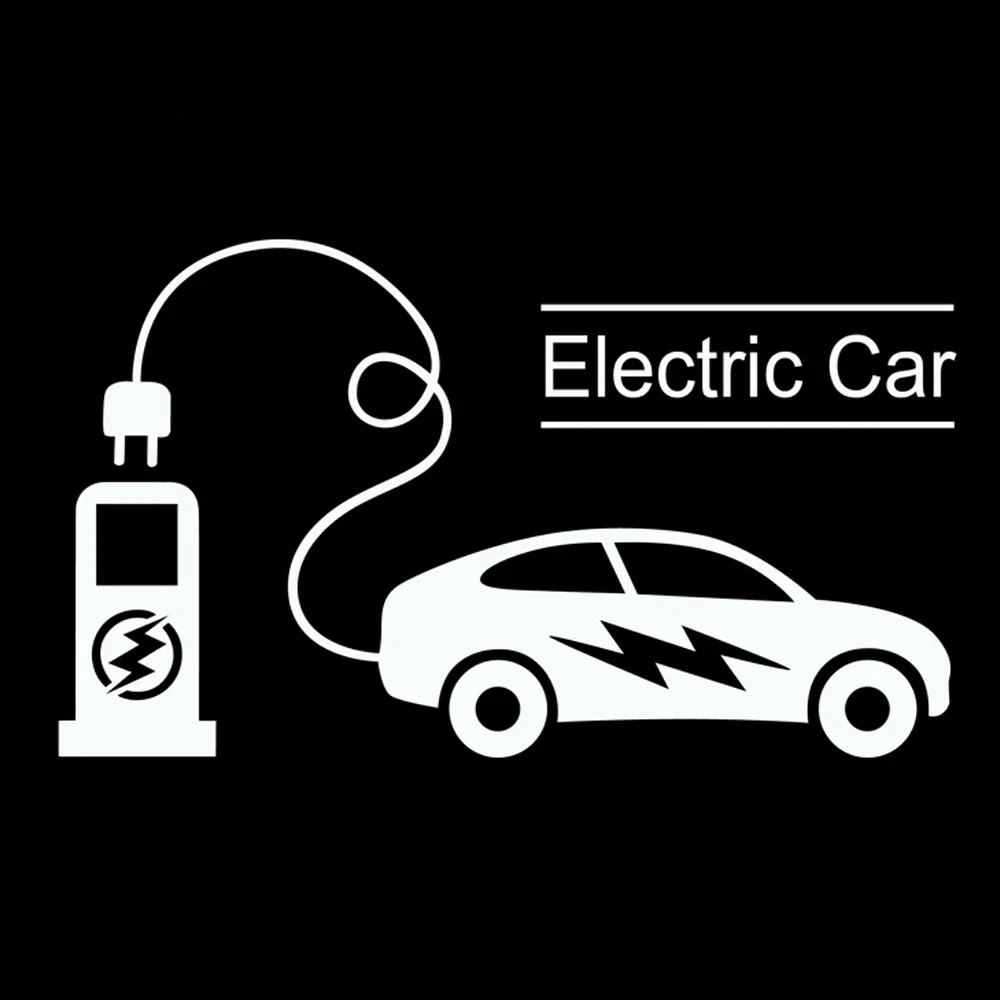 Car Stickers Electric Car Funny Cartoon Pattern Exterior Parts Sticker Decals Accessories PVC Stylish, Cover Scratches Cute,