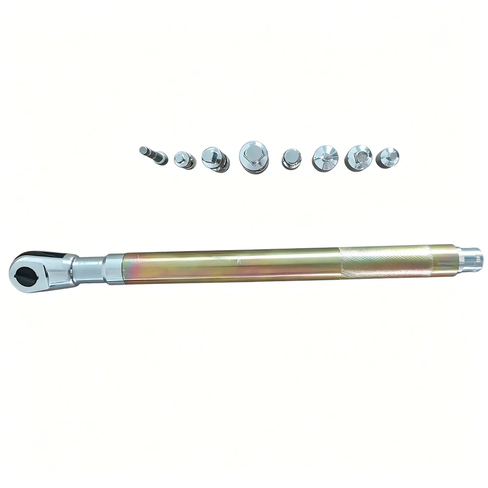 High For Torque Wrench Extender Tool Slim Design For Tight Spaces Quick Change 3/8 1/2 1/4 Driver Head Set Chrome Steel Non-Slip 3