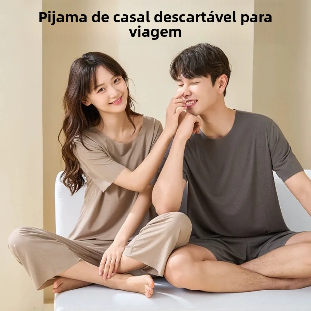 pijama-descartavel-de-seda-gelada-fino-para-casal-conjunto-portatil-de-duas-pecas-para-hotel-roupa-Intima-leve-de-verao-par