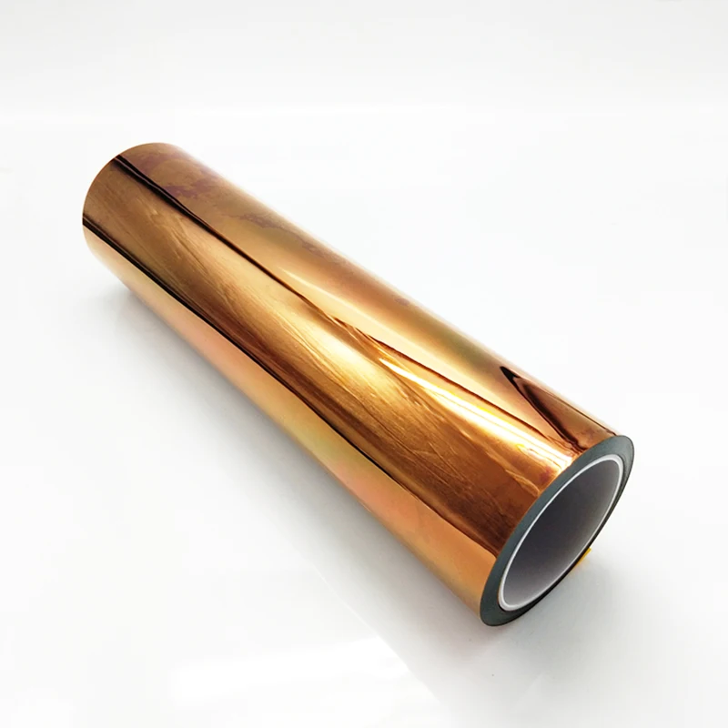 0.1mm Thickness PI Polyimide Film Gold Film Gold Finger 25meter Brown High Temperature Film KAPTON Film Non-adhesive 1-6cm Width