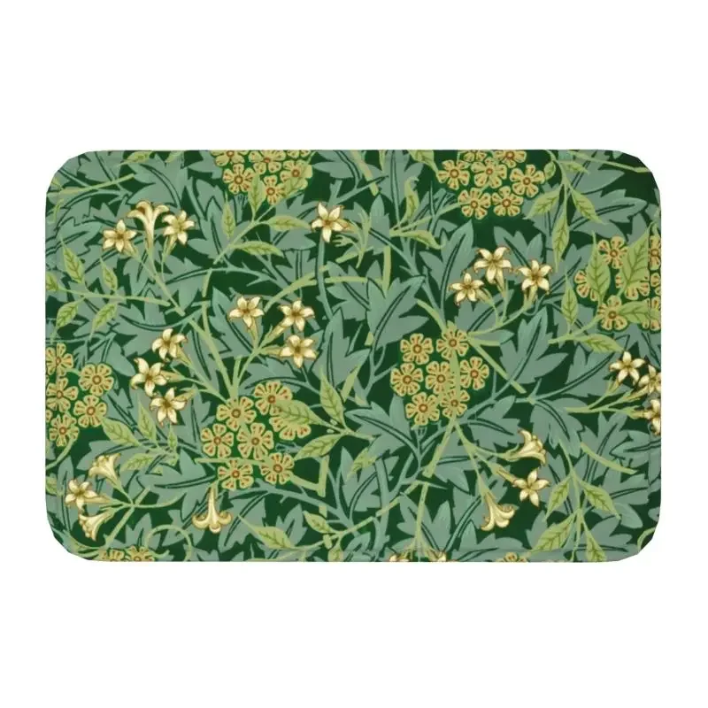 Jasmine Vintage Ornament William Morris Doormat Entrance Bathroom Door Floor Mats Floral Textile Living Room Rug Carpet Footpad