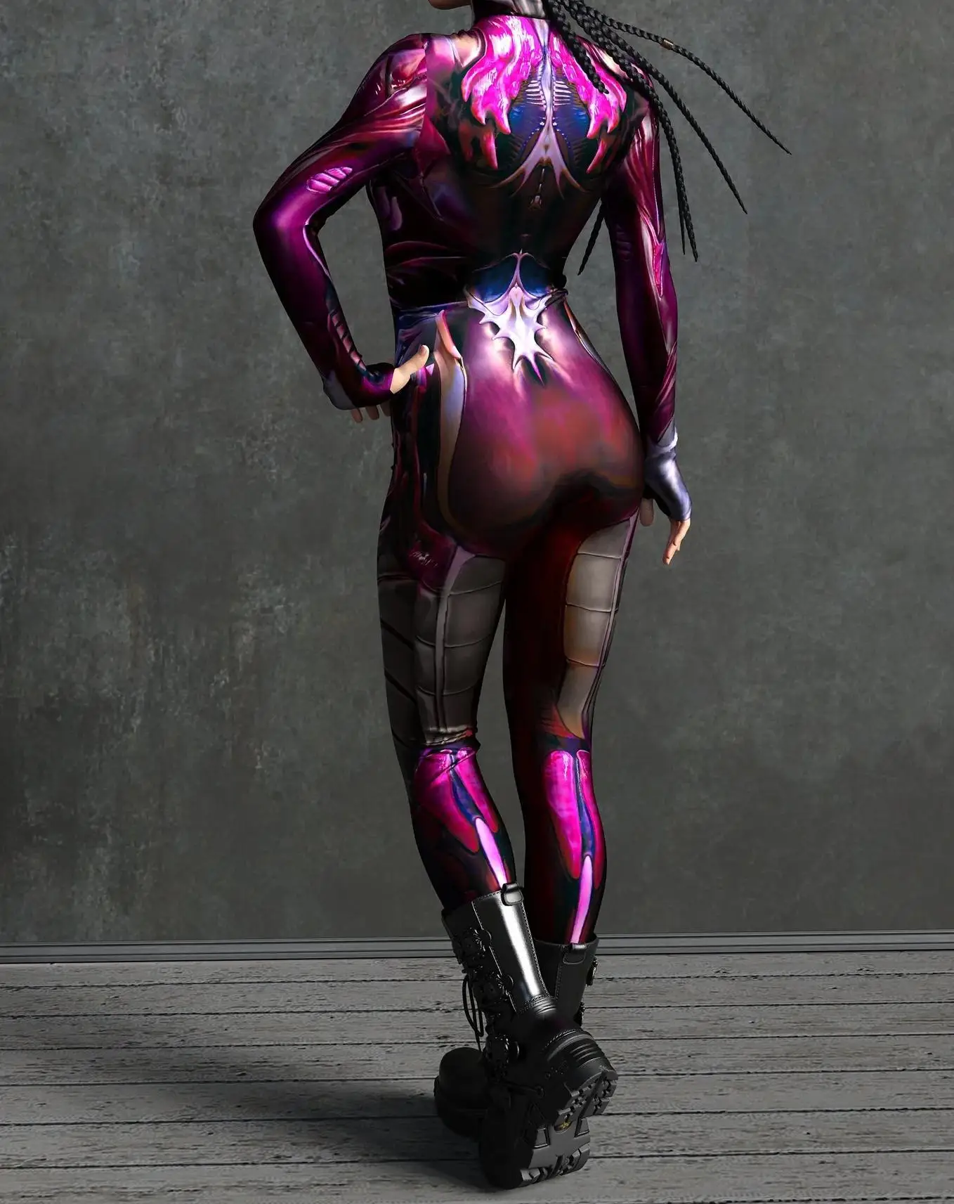 Damen Sexy Rüstungs-Overall für Feiertage, Partys, Halloween, Karneval, Cosplay-Kostüm, Steampunk-Maskerade-Bodysuit – Detail 20