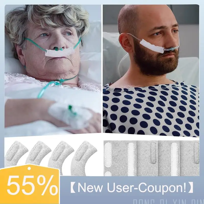 A81M New- 40 Pack Nasal Cannula Ear Cushions Oxygen Comfort Ear Pads For Oxygen Users To Prevent Cheek Indentation Discomfort