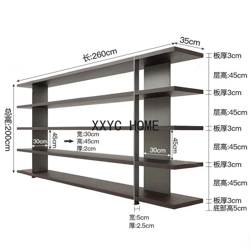 الشمال خشب متين رف الكتب خزانة الكتب الأمريكية لوفت النمط الصناعي الرجعية الحديد الفن تخزين الرف الطابق تخزين الرف عرض موقف